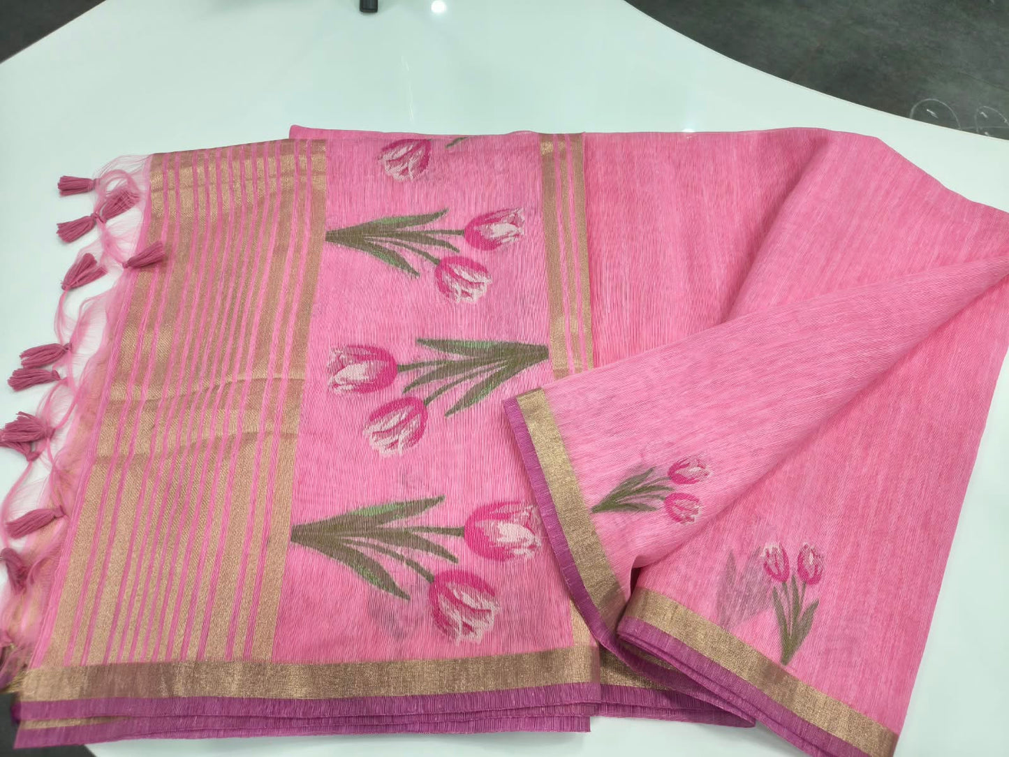 Premium Giccha Jamdani Saree